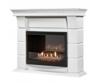 Каминокомплект: Биокамин Firelight BFP/P-2520, портал Elegante 25 белый