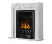 Каминокомплект: Очаг Electrolux EFP/P-1020LS, портал Simple Classic белый мрамор