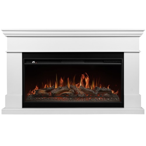 Каминокомплект: Очаг Royal Thermo Aurora RTFP/P-AR40LS, портал California 42/40/36, белый