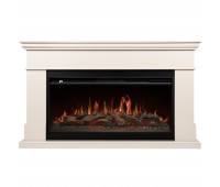 Каминокомплект: Очаг Royal Thermo Aurora RTFP/P-AR40LS, портал California 42/40/36, молочный