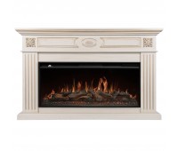 Каминокомплект: Очаг Royal Thermo Aurora RTFP/P-AR40LS, портал Siena 42/40/36, сл. кость с зол. пати
