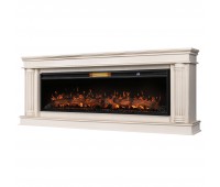 Каминокомплект: Очаг Royal Thermo Aurora RTFP/P-AR60LS, портал Olympia 60 сл. кость с зол. патиной