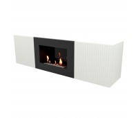 Тумба с биокамином Firelight BFP/P-1400L белая