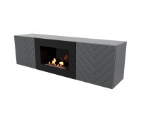 Тумба с биокамином Firelight BFP/P-1400V графит