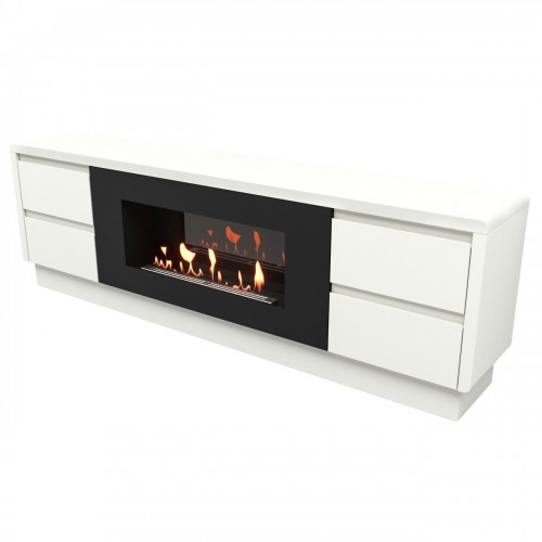 Тумба с биокамином Firelight BFP/P-1700 lux белая