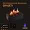 Автоматический биокамин Chalet с объёмным горением пламени 650
