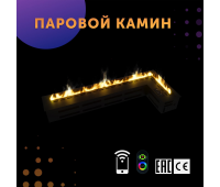 Премиальный паровой 3D электрокамин угловой (SappFire)