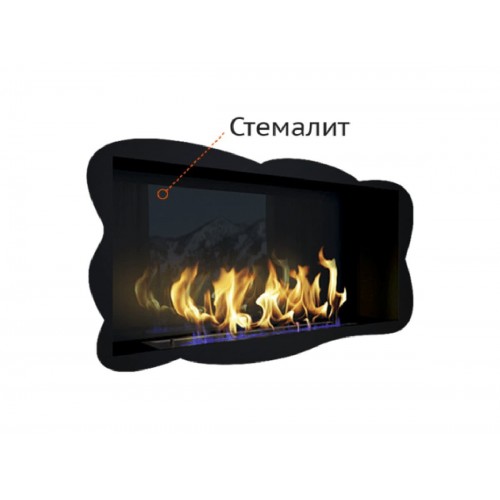 Стемалит для Биокамина угловой Standart 700 левый/правый (ZeFire)