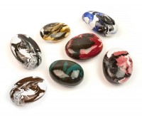 Декоративные керамические камни цветные - 14 шт (ZeFire)