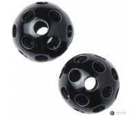 Шары черные с одинаковыми отверстиями 2 шт (ZeFire)