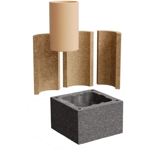 Линейная часть керамического дымохода Kerastil Universal D 160 мм