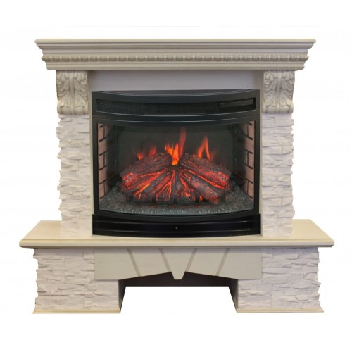Электрокамин RealFlame Rockland LUX 25 WT с FireField 25 SIR