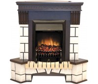 Электрокамин Stone Corner AO с очагом Fobos Lux BL S