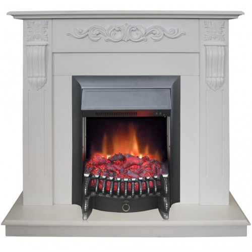 Электрокамин RealFlame Dominica WT с Fobos s Lux BL