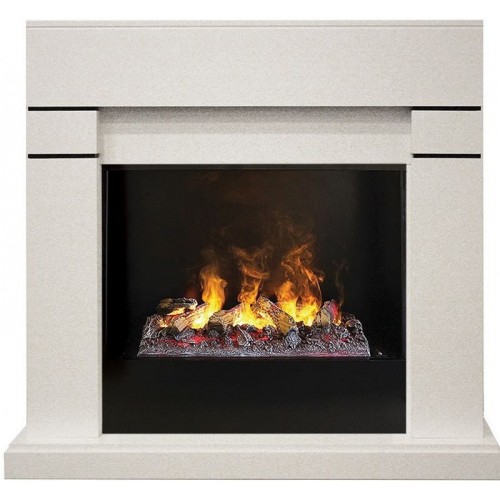 Электрокамин RealFlame Lindelse 26 WT 3D Cassette 630 + Black вставка