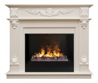 Электрокамин RealFlame Philadelphia 26 WT 3D Cassette 630 + Black вставка