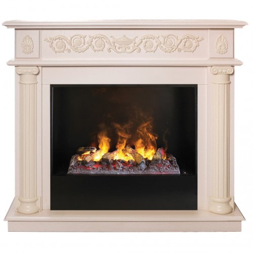 Электрокамин RealFlame Attica 26 WT 3D Cassette 630 + Black вставка