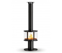 Камин модель VV (черная сталь)