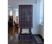Современный камин в облицовке коллекции Луна и топкой Spartherm Linear 4S Arte.