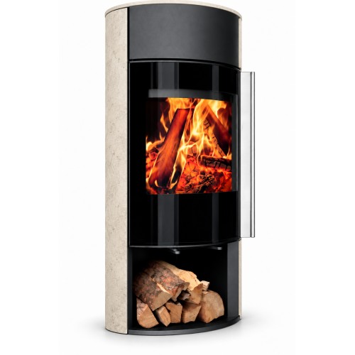 Дровяная печь-камин Ember D14 FG Limestone