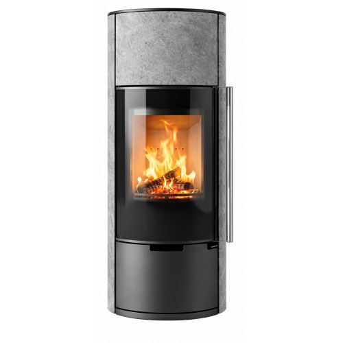Дровяная печь-камин Ember E11 FG Stone cladding version