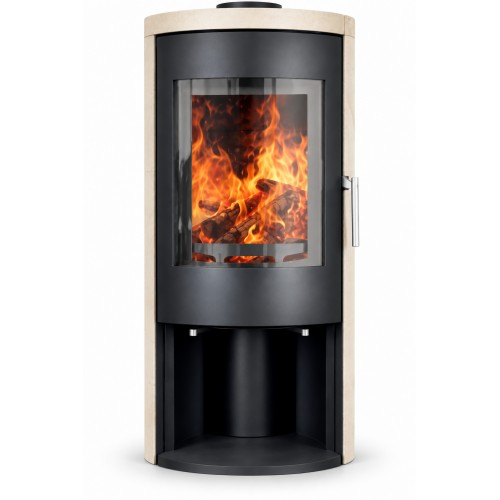 Дровяная печь-камин Ember H1 Limestone