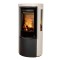 Печь-камин Jydepejsen Cozy Modern Moca Cream Sandstone Sideglass