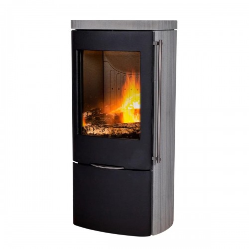 Печь-камин Jydepejsen Senza Grey Wood Sandstone