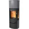 Печь-камин Lotus PRIO M Indian Night - with side glass panel