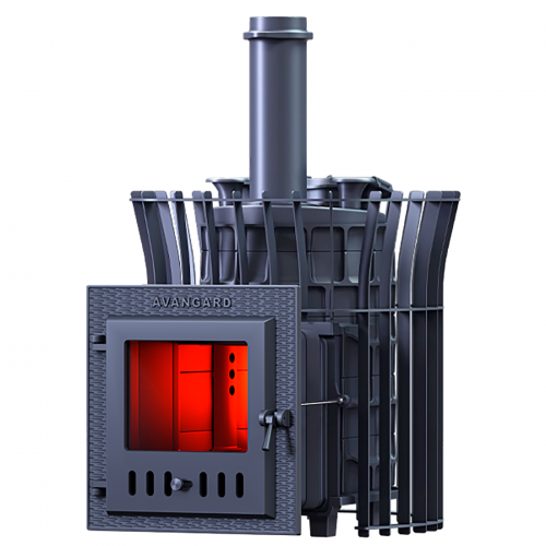 Печь Авангард ЗК 25 (М) Ураган в сетке Тюльпан