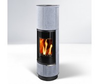 Печь DELIA Plus Serpentino, черная, с аккумулирующими камнями (Thorma)