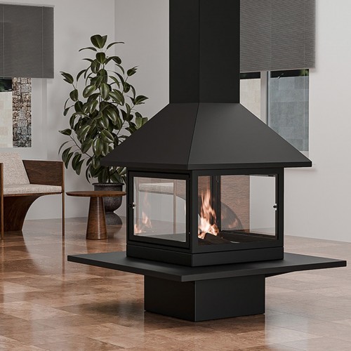 Дровяной камин Traforart Vulcano Central Enclosure