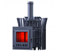 Печь Авангард ЗК 25 (М) Pro Ураган в сетке Тюльпан