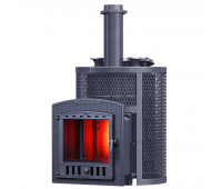 Печь Авангард ЗК 35 (П2) Pro Ураган в круглой сетке