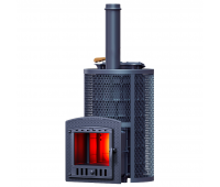Печь Авангард ЗК 40 (П2) Pro Ураган в сетке