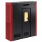 Печь-камин Invicta Daglan 9 Pellet Stove Красная с разводом тепла
