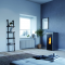Печь-камин Invicta Teramo 17 Pellet Stove Серая (с водяным контуром)