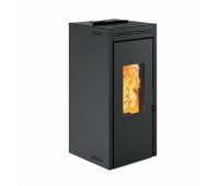 Печь-камин Invicta Teramo 17 Pellet Stove Черная (с водяным контуром)