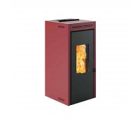 Печь-камин Invicta Teramo 17 Pellet Stove Красная (с водяным контуром)