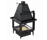 Центральный дровяной камин TITAN 90/160